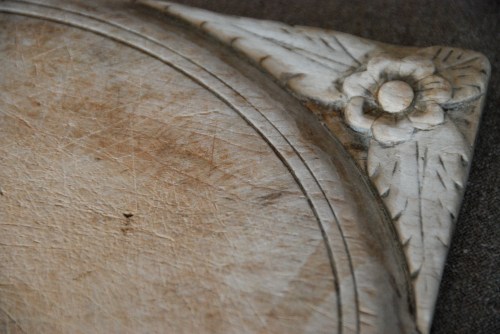 antique carved breadboard