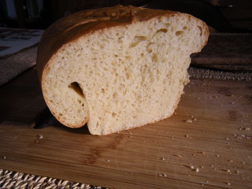 homemade sandwich white bread, a half loaf is better than none! 