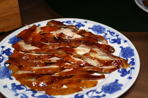 sliced Peking Duck . . . 