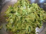 sauteed grated zucchini, scallions. . . 