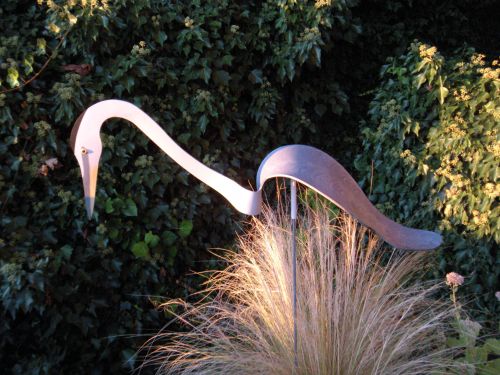 blue heron whirligig . . . 