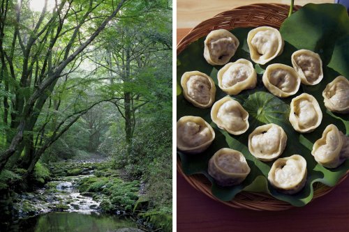 photos from NYTimes article featuring Zen Buddhist nun Jeong Kwan and her cooking 