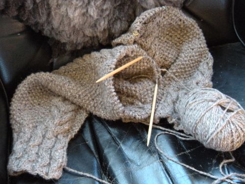 knitting in place . . . 