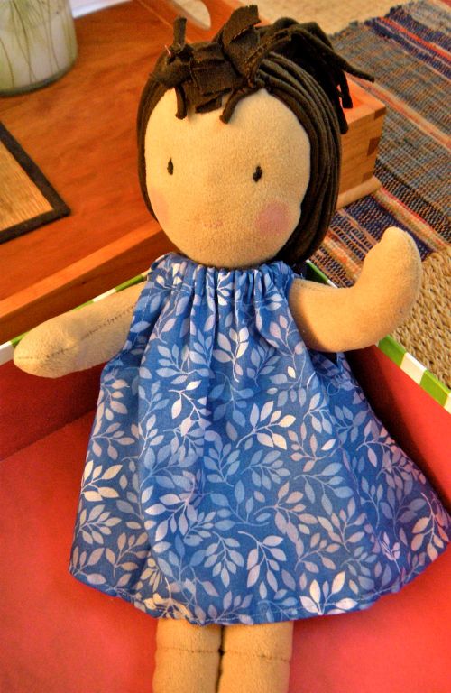 doll with new dress