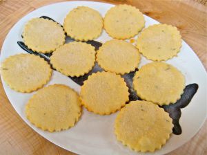 lemon rosemary shortbread cookies