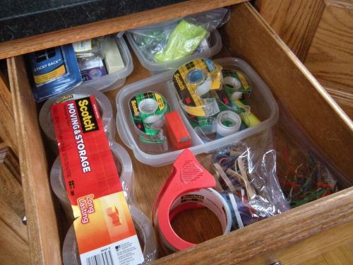 "Tidied Up" utility drawer!