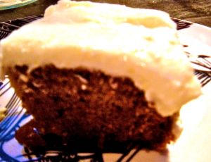 carrot-orange cake with cream cheese frosting. . . 