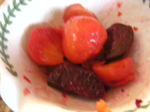 oven roasted beets with a little butter . . . 