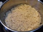 cooked millet, fluffed up in the pan. . . 